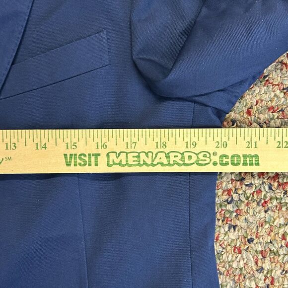 The Gigi Dega NWT Italian Bright Navy Cotton Tailored Blazer Jacket 50/US40 - Picture 13 of 16